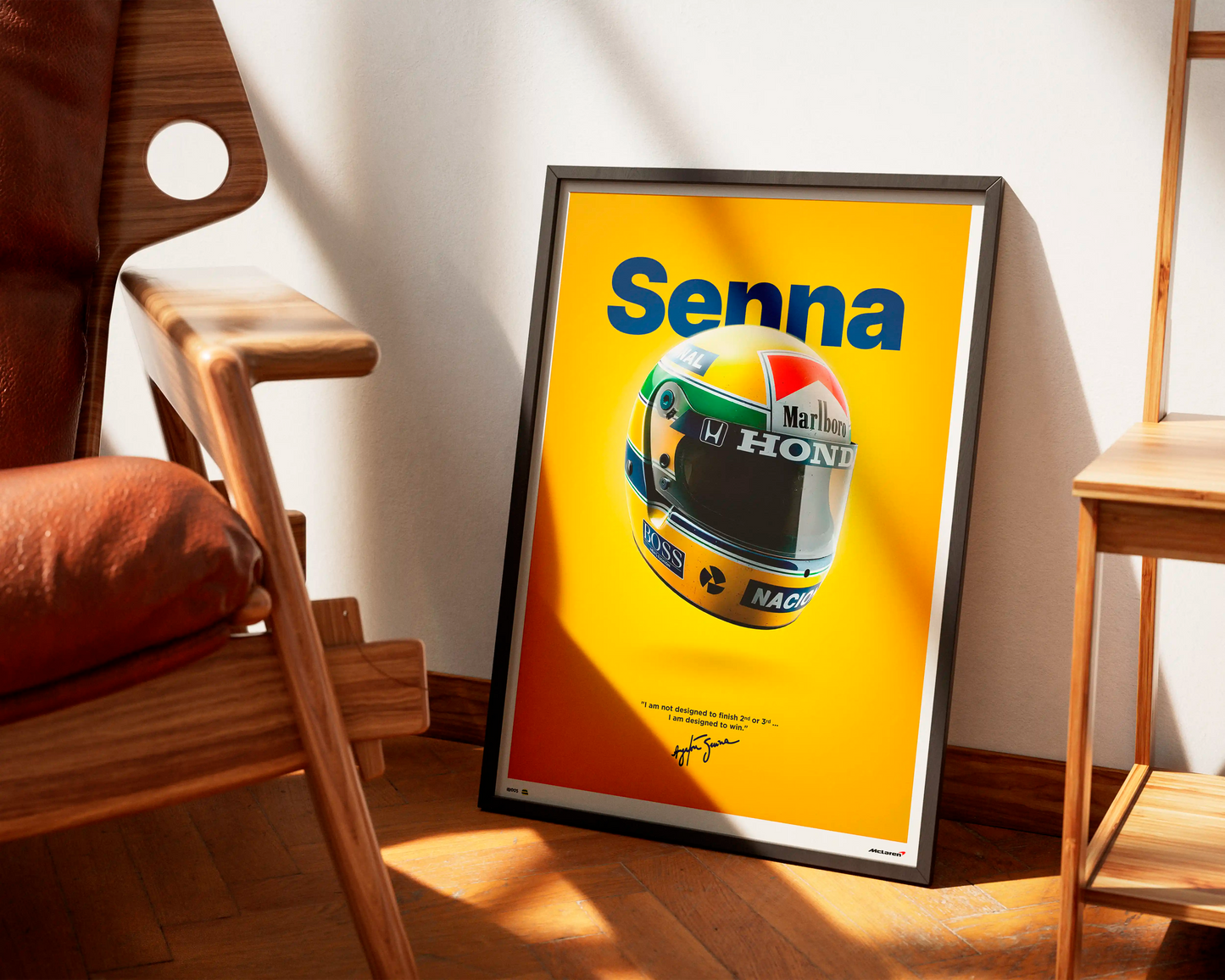 Ayrton Senna Helmet Poster