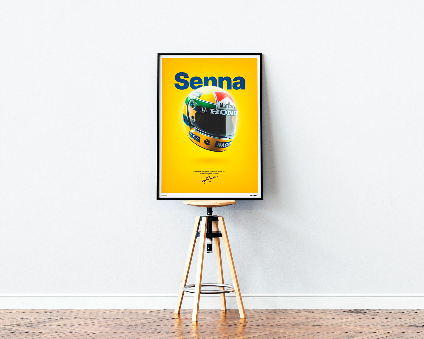 Ayrton Senna Helmet Poster