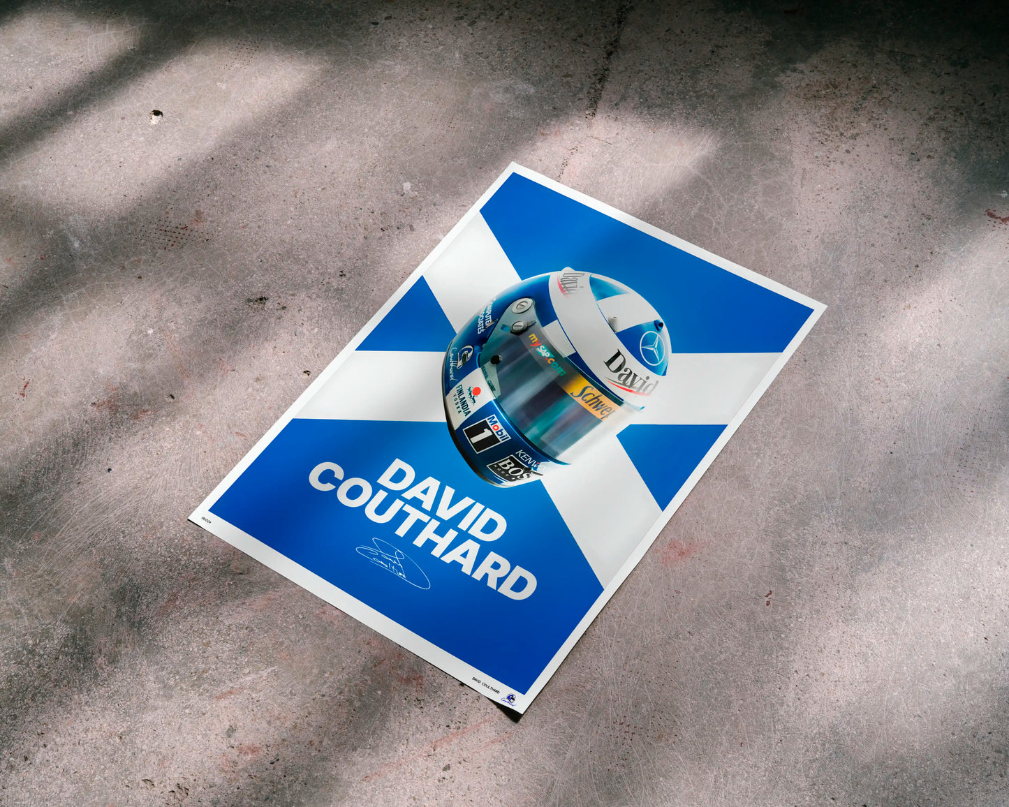 David Coulthard Helmet Poster