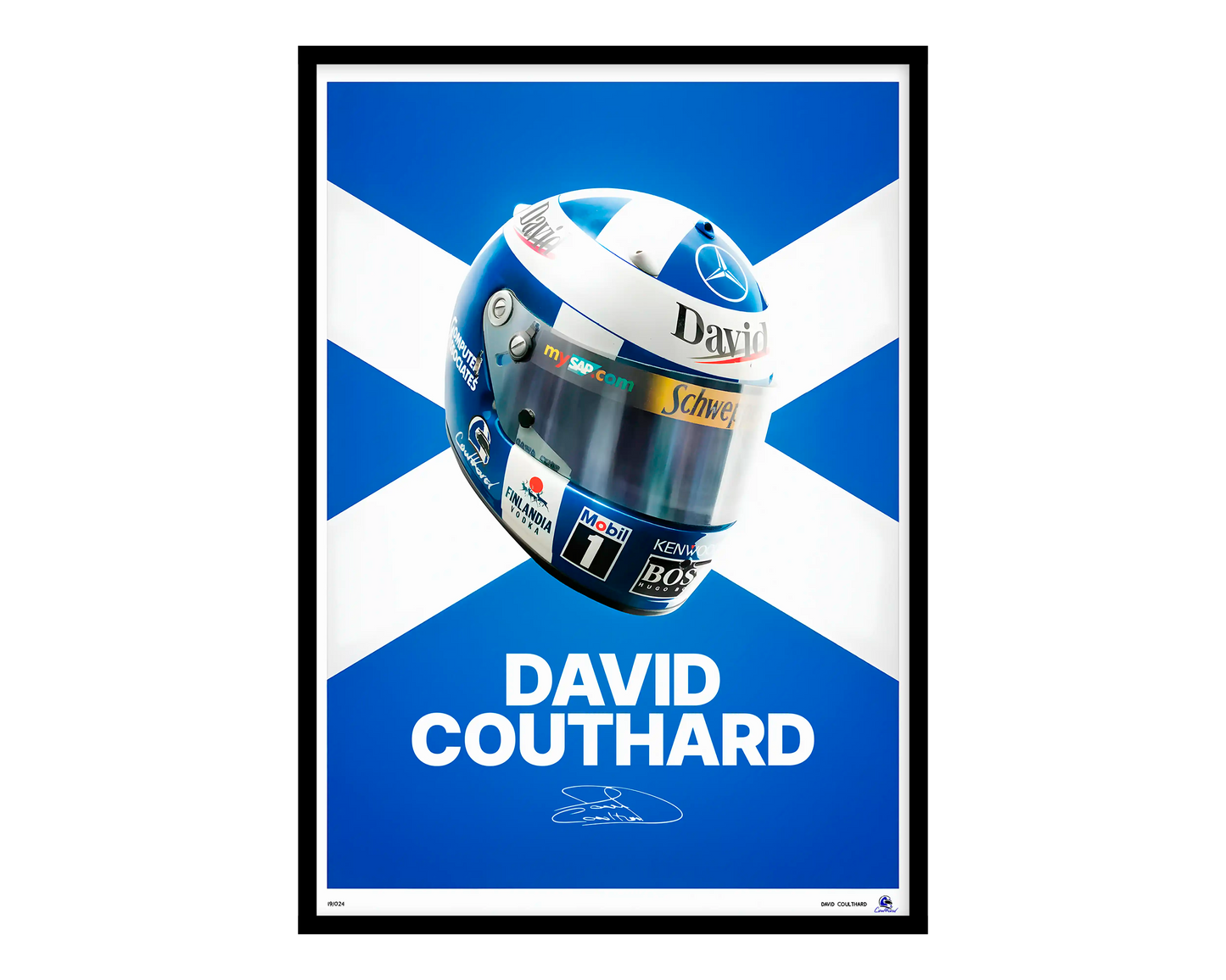 David Coulthard Helmet Poster