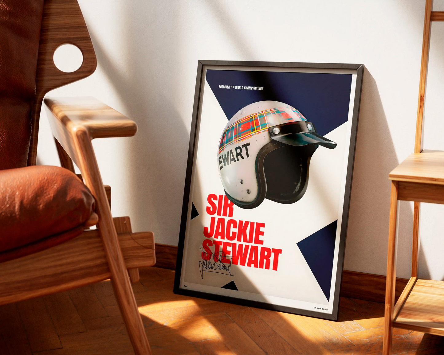 Jackie Stewart Helmet Poster