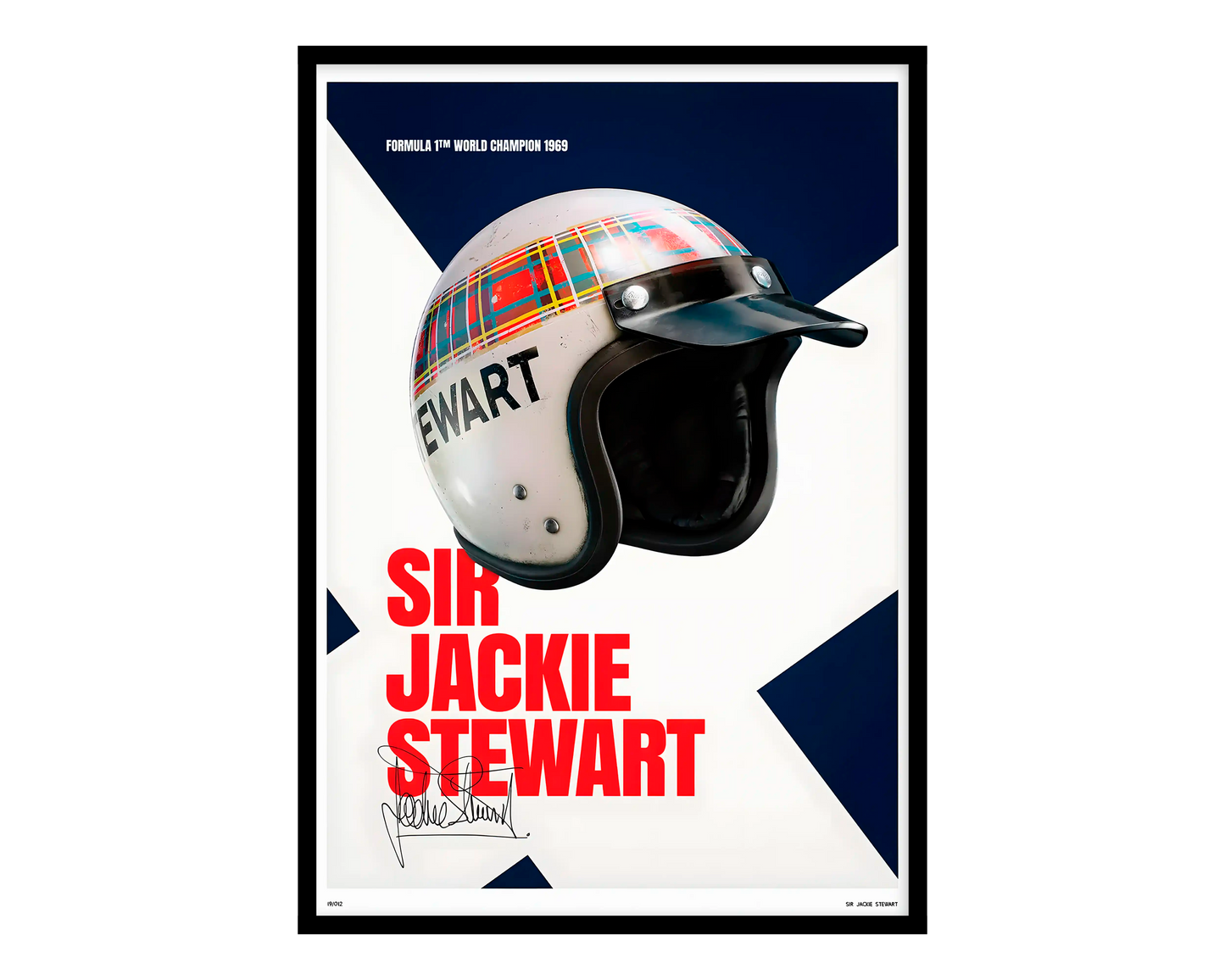 Jackie Stewart Helmet Poster