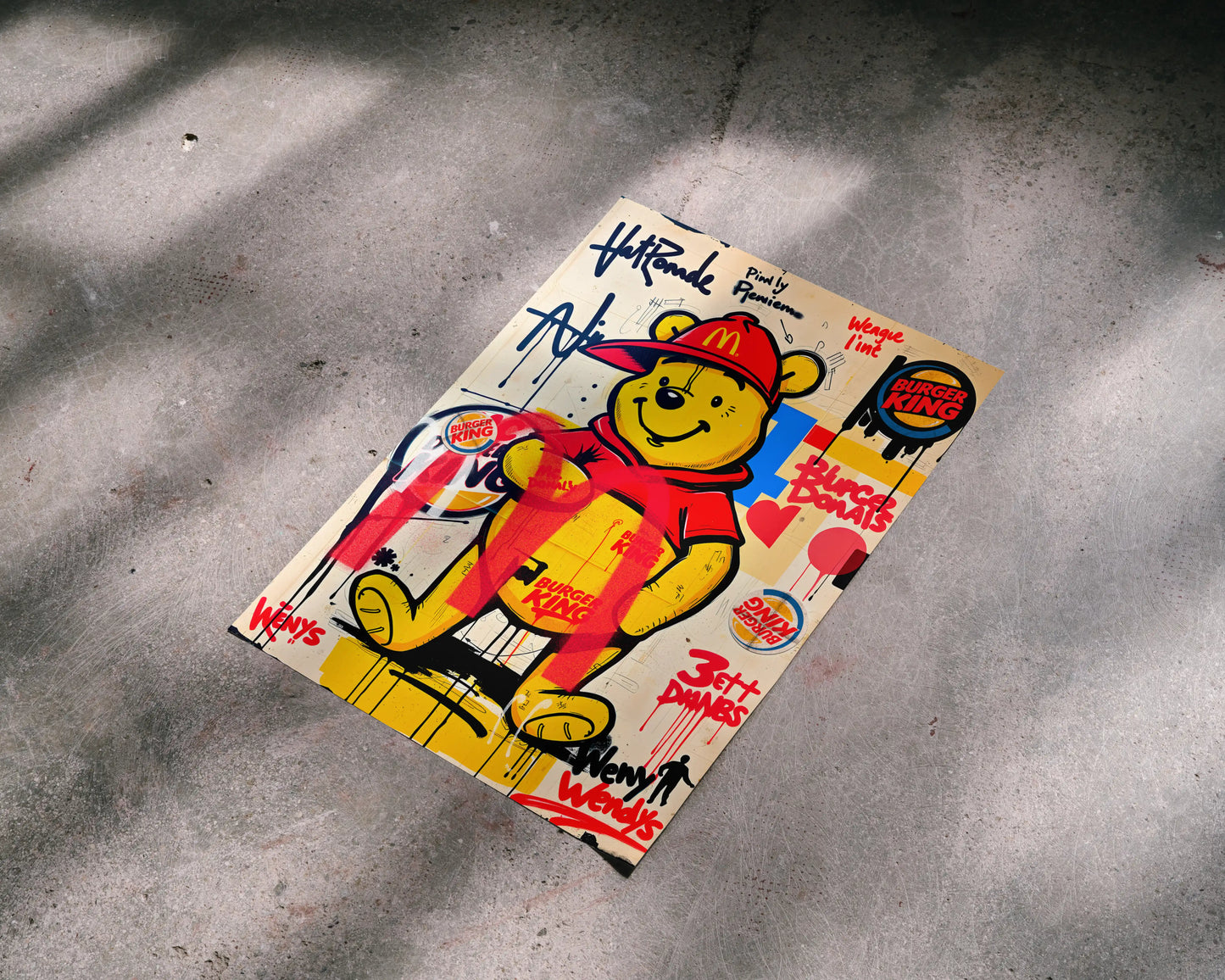 Pooh The King Poster