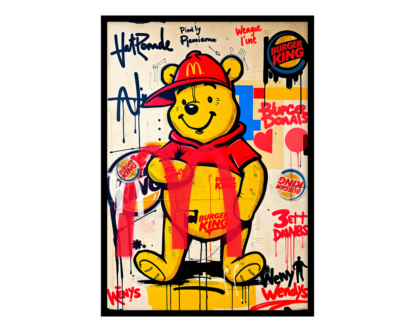 Pooh The King Poster