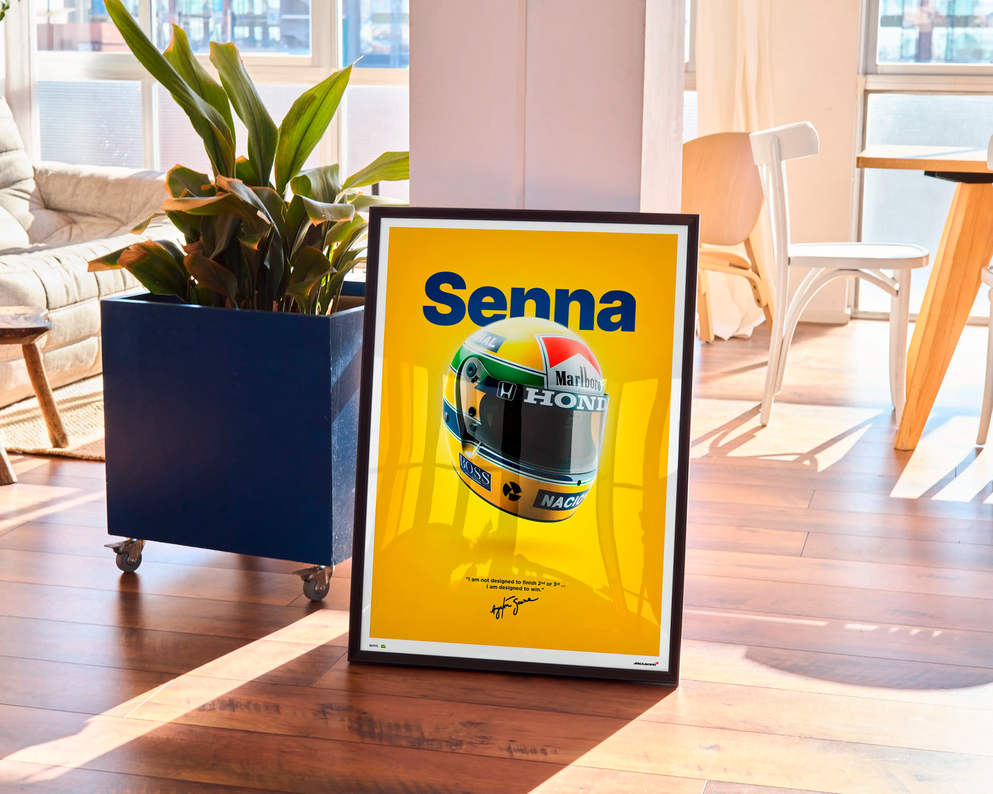 Ayrton Senna Helmet Poster