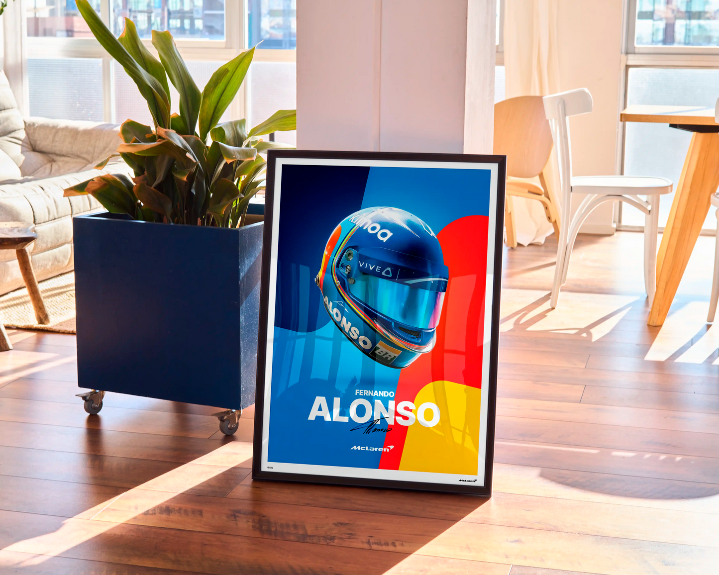 Fernando Alonso Helmet Poster