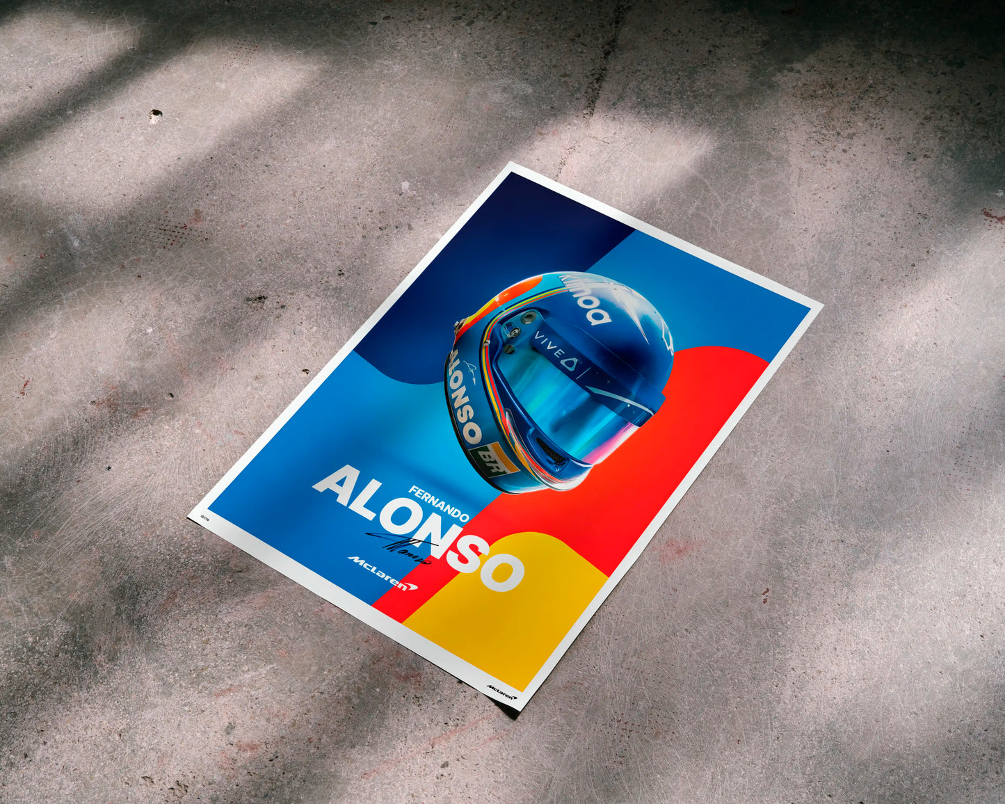 Fernando Alonso Helmet Poster