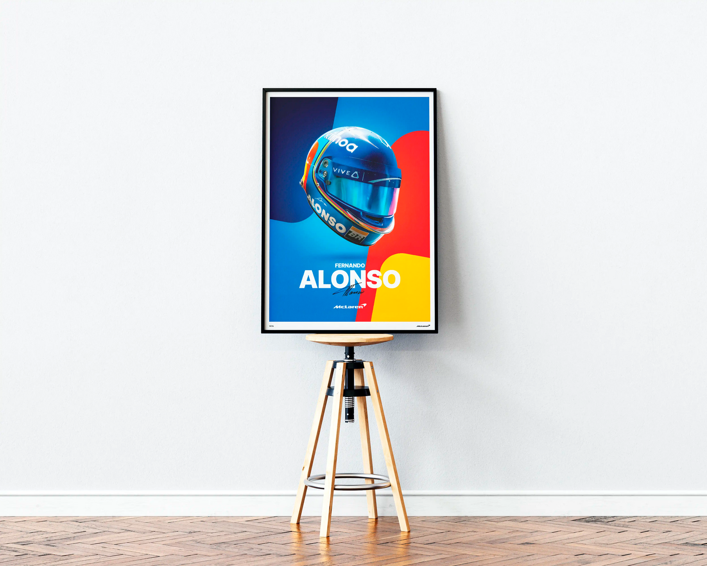 Fernando Alonso Helmet Poster