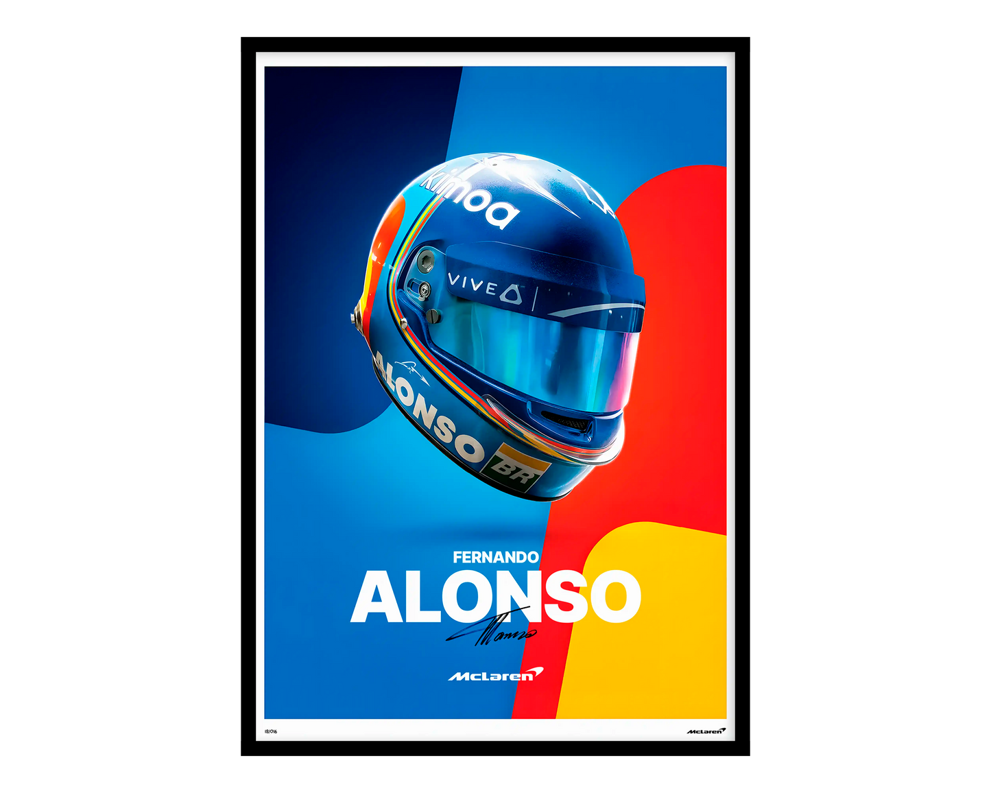 Fernando Alonso Helmet Poster