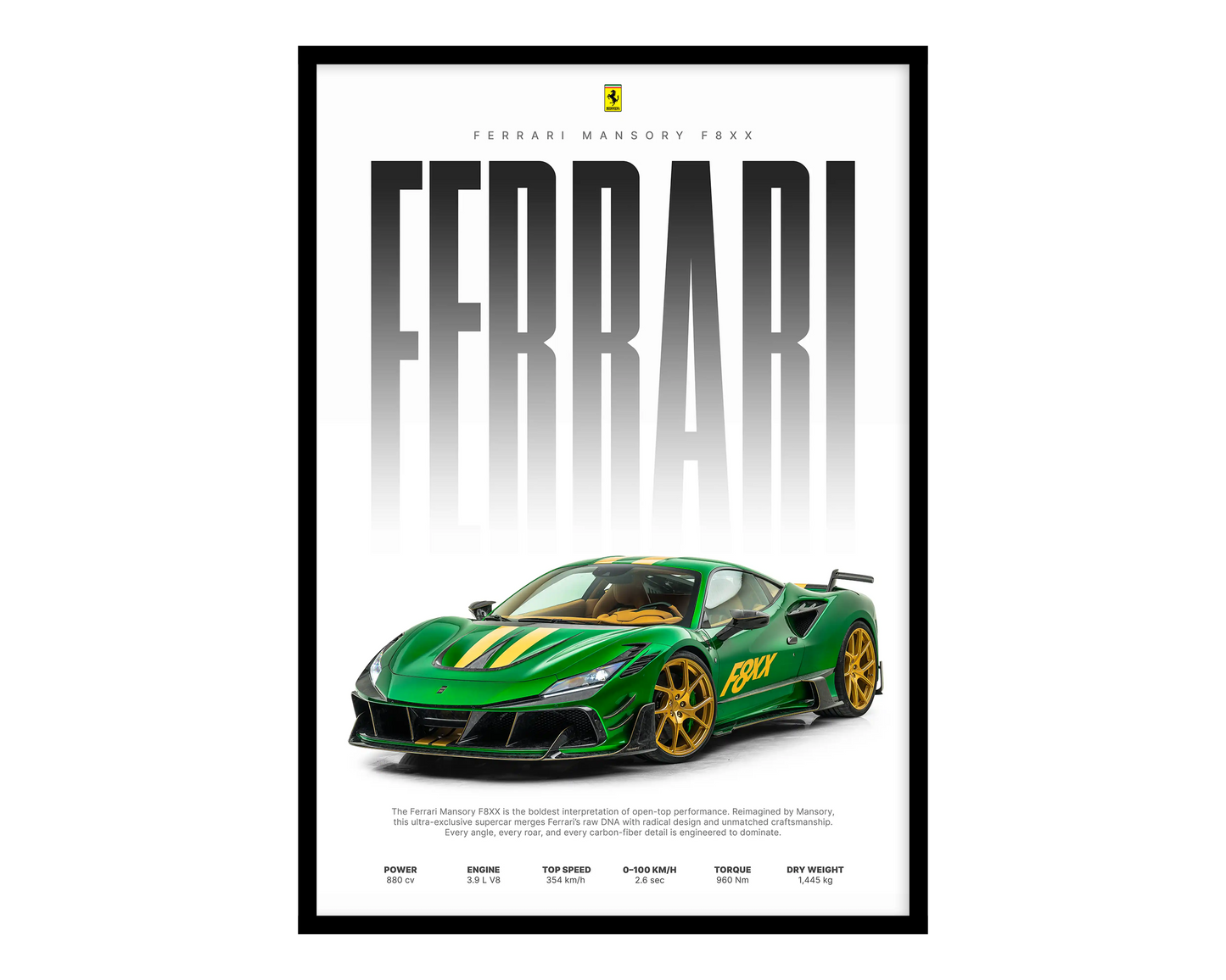 Ferrari Mansory F8XX Poster