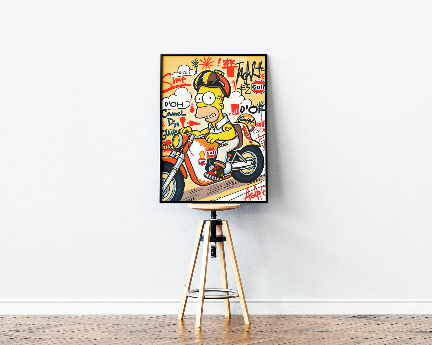 Homer Biker Poster