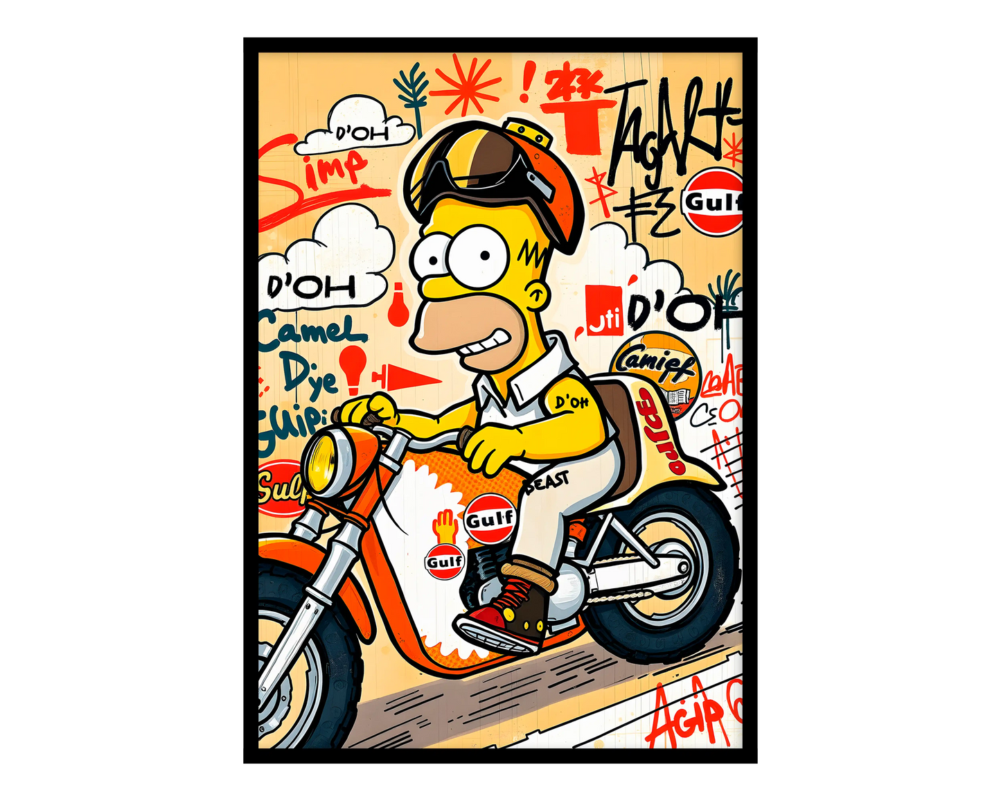 Homer Biker Poster
