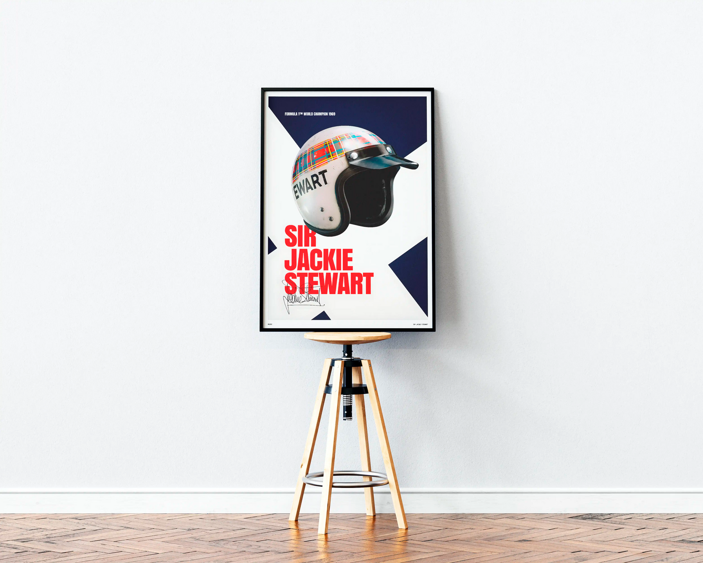 Jackie Stewart Helmet Poster