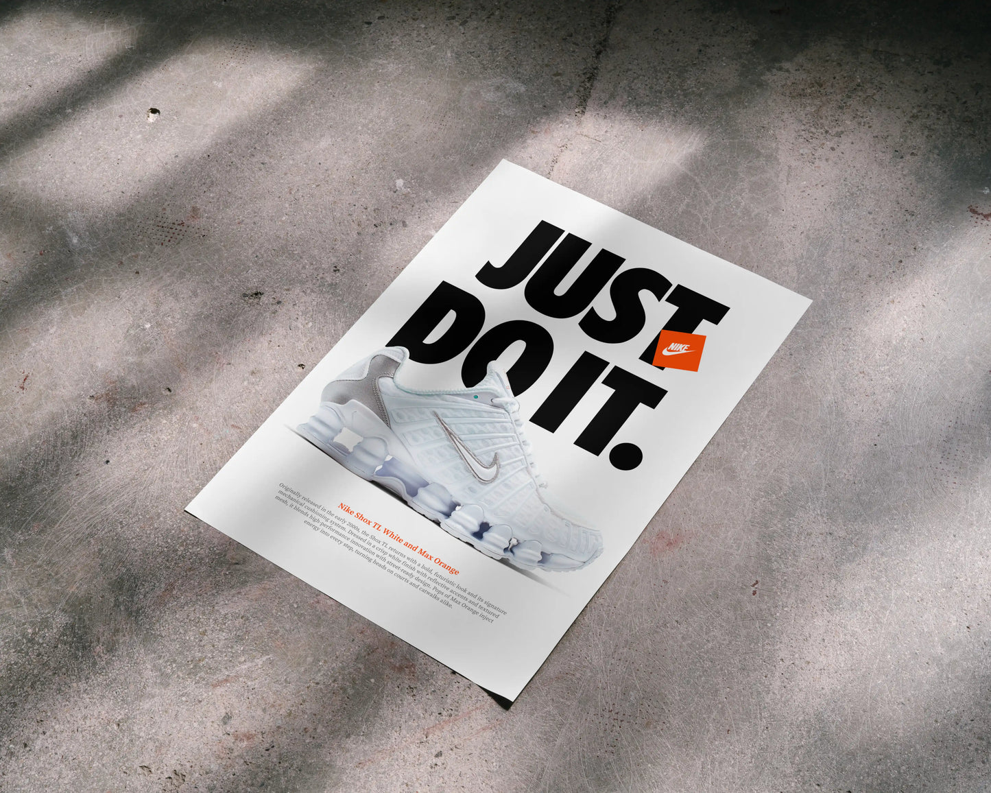 Nike Shox TL White Poster