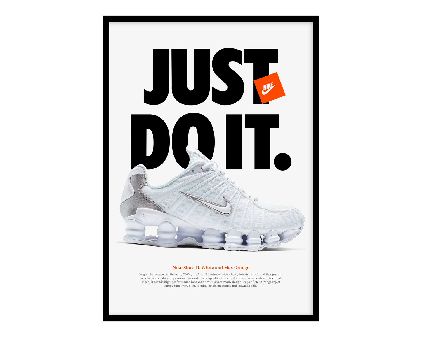 Nike Shox TL White Poster