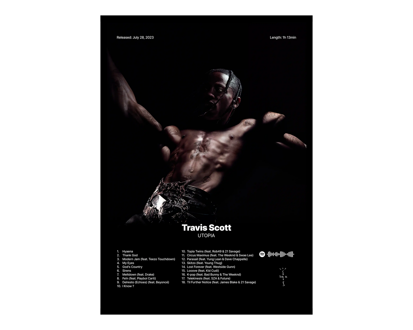 Travis Scott Utopia Poster